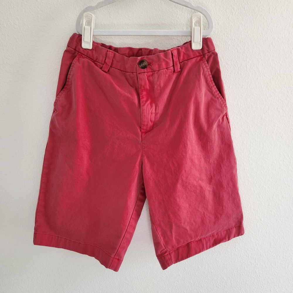 Vineyard Vines‎ Boys Magenta Breaker Shorts With Adjustable Waist Size 18